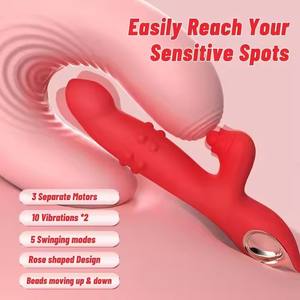Nuevo vibrador oscilante clítoris punto G estimulador para lamer juguetes sexuales consolador vibración masaje de dedos para mujeres - Product Image 4
