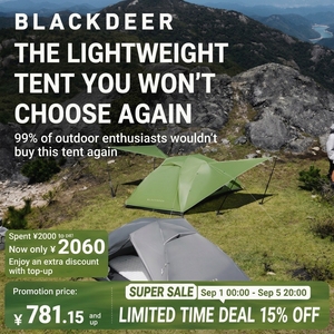 Tente de <span class=keywords><strong>camping</strong></span> double trois saisons BLACKDEER, légère, pour randonnée et alpinisme - Product Image 1