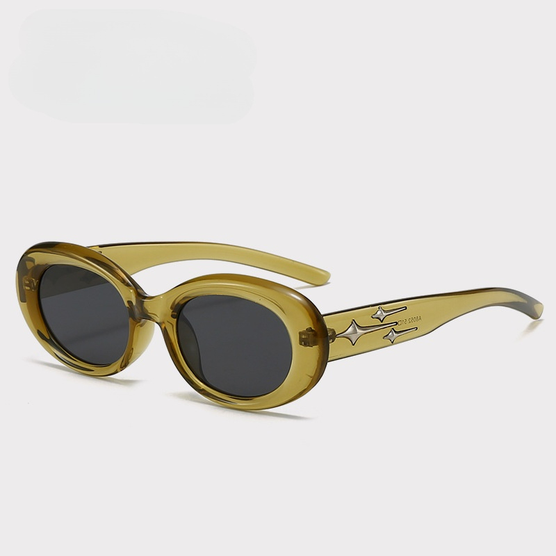 Shop Our New G M Retro Oval Polarized Sunglasses for UV  display picture 3