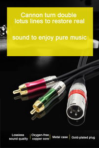 מפעל סיטונאי Xlr זכר ל <span class=keywords><strong>Rca</strong></span> תקע זכר סטריאו אודיו כבל 2 <span class=keywords><strong>Rca</strong></span> לxlr כבל רמקול - Product Image 5