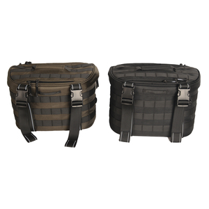 Sacoches de selle en nylon imperméables et résistantes à la décoloration de haute qualité pour <span class=keywords><strong>moto</strong></span> Custom World, 21L, ajustement <span class=keywords><strong>universel</strong></span> pour Dyna Sportster/Softail - Product Image 4