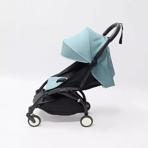 Accesorios para Cochecito de Bebé Yuyu, Juego de Tres Piezas, Techo Abatible 180 Grados, 2/3 Posiciones para Dormir, Funda de Algodón Azul - Product Image 5