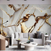 Autocollant mural en marbre rose imperméable, panneau mural en mousse XPE, papier peint amovible à coller et à décoller pour la décoration murale de la maison, insonorisant