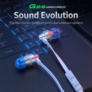 PLEXTONE G26 <b>Gaming</b> Earphones with Dual Audio Drivers, In-line Mic and Volume <b>Control</b> for TYPE-C 3.5MM and Phone Pc xbox ps4 - Product Image 5