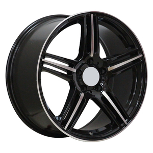 Nouvelles jantes en alliage d'aluminium A356 de couleur noire 5x112 17 18 19 pouces pour <span class=keywords><strong>MERCEDES</strong></span> pour # 02055 - Product Image 1