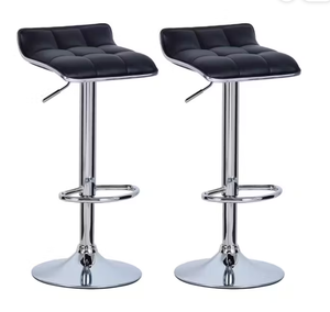 Meubles de salle à manger Chaises de <span class=keywords><strong>bar</strong></span> design en métal Tabourets hauts Chaises rembourrées Tabourets réglables pour la cuisine - Product Image 2