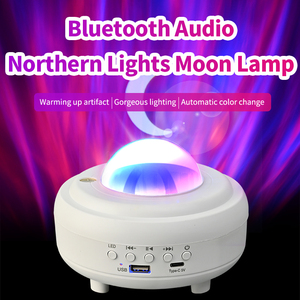 Northern <b>Lights</b> Modern Plug-In Built-In for Music Projection USB <b>Flash</b> Drive Dimmable White/Black Colourful Night <b>Light</b> - Product Image 2