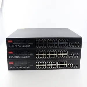 Buen Precio del nuevo producto 2024 Full Hub Ethernet 4 24 puertos Gigabit Managed Poe Switch 24 puertos