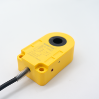 Capteur de proximité inductif annulaire industriel IP67 pour la détection de métaux et de petites billes d'acier, résolution 1 mm, sensibilité réglable