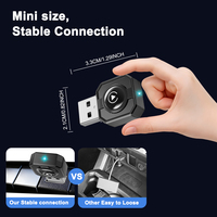 Adaptateur CarPlay sans fil 2 en 1, dongle USB CarPlay Android Auto RTL8730, double bande WiFi 5.8G, Bluetooth 5.4, Type-C, Plug and Play