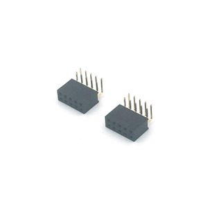 Nữ tiêu đề 2.54 mét h8.5 Brass mạ vàng 2x11 pin SMT adapter nối cho <span class=keywords><strong>PCB</strong></span> Đen - Product Image 6