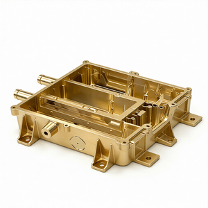 ตัวเรือนอะลูมิเนียมแบบระบายความร้อนด้วยน้ำ ผลิตด้วยเครื่อง CNC พร้อมการตัดด้วยลวด EDM สำหรับตัวควบคุมมอเตอร์ EV มีตัวเลือกสแตนเลส - Product Image 3