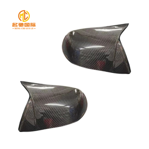 Coque de rétroviseur latéral en fibre de carbone de style corne pour <span class=keywords><strong>Tesla</strong></span> Model <span class=keywords><strong>3</strong></span> Model Y - Product Image 1