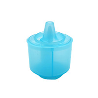 Bouchon en plastique transparent bleu PP moulé par injection sur mesure avec buse intégrée pour la distribution de liquides en bouteille
