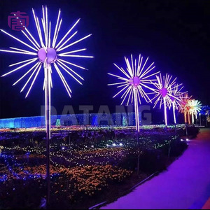 Brilliant Waterproof <b>LED</b> Firework <b>Tree</b> Light Illuminated Holiday Ornament for Park Plaza Garden Street Scenic Display for Sale - Product Image 5