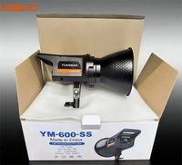 KdbaoYM600SS 100W Lumière d'appoint LED professionnelle portable pour photographie, température de couleur réglable 3200-6500K pour le streaming en direct