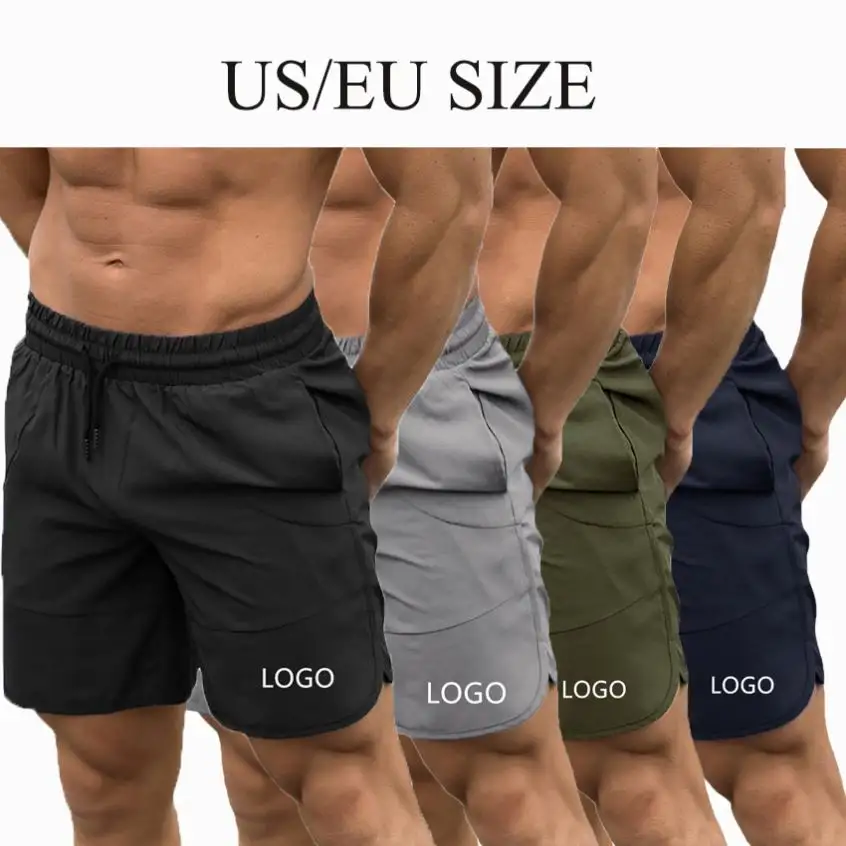 Shorts soltos de compressão masculino, novo design de academia