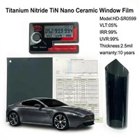 Película Solar de Nitruro de Titanio de Alta Definición y Baja Reflexión, Película de Tinte Cerámico Negro New Vision para Ventanas de Automóviles de Lujo