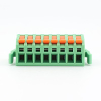 Bloques de Terminales de Latón de 8P con Conector de 3.5mm, 300V 10A, Conectores para PCB