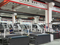 Machine de laminage de papier ondulé pour emballage de boutique, boîte en carton personnalisée en usine, entièrement automatique, haute précision, 150 m/min
