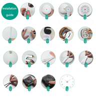 K & B Jam stiker dinding 3d reloj, jam dinding mewah diy untuk ruang tamu dapat dilepas