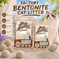 Litière pour chat en bentonite écologique, directement de l'usine, facile à nettoyer, faible en poussière, contrôle des odeurs, agglomération rapide, pour acheteurs en gros