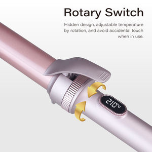 <span class=keywords><strong>Fer</strong></span> à friser électrique professionnel de salon, 1,25 pouce, céramique PTC, pince extra longue, boucles ondulées, rouleau <span class=keywords><strong>pour</strong></span> <span class=keywords><strong>cheveux</strong></span> courts et longs - Product Image 5