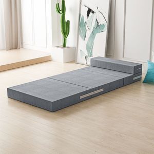 Matelas Trois-Pliants Moyen-Dur avec Appui-Tête, Comprend un Sac de Rangement, Convient pour une Utilisation en Chambre. - Product Image 4