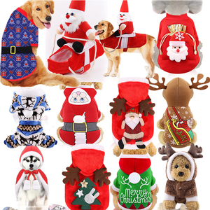 Warm fleece Santa Claus <b>dog</b> costume Xmas <b>dog</b> Funny <b>outfit</b> <b>Christmas</b> <b>dog</b> costumes for small medium <b>dogs</b> - Product Image 6
