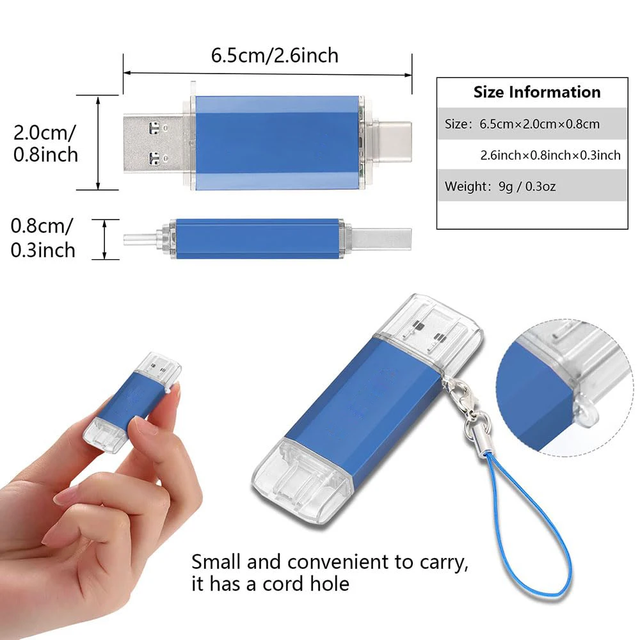 Hotsell New Photo Stick Type-C Metal USB 3.1 Flash Drive High Speed 4GB-256GB