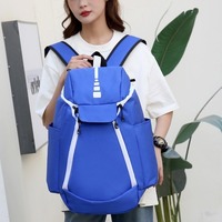 Sac à dos de voyage unisexe grande capacité en polyester durable, imperméable, pour le sport, le basketball et les loisirs, en tissu Oxford
