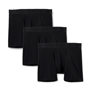 OEM <b>Men's</b> Bamboo <b>Underwear</b> with <b>Mesh</b> Panel Anti Chafing Breathable Boxer Briefs Ultra Soft Eco Friendly Fabric - Product Image 1