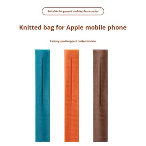 Applicable for <strong>Mobile</strong> <strong>Phone</strong> Crossbody Knitted <strong>Bag</strong> Men's Women's Trendy Portable Single-<strong>Shoulder</strong> Accessory Decoration Matching - Product Image 4