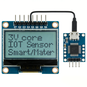 โมดูลจอแสดงผล TFT LCD แบบ SPI 3V แบบกำหนดเอง กำลังไฟต่ำพิเศษ ความละเอียด 128x128/320x240 ความสว่าง 450 นิต สำหรับเซ็นเซอร์ IoT และสมาร์ทมิเตอร์ - Product Image 1