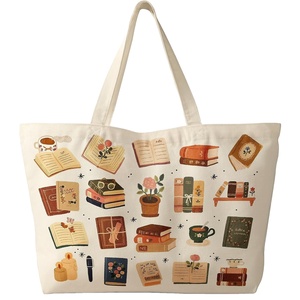 Canvas Tote Bag <b>Heavy</b> <b>Duty</b> Reusable Blank Cotton Shopping Bag for Grocery Shopping Promotional Gifts Daily Use - Product Image 4