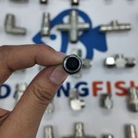 Boquilla de impacto DaringFish de latón de alta presión con inserto de rubí y pulverizador de niebla fina de acero inoxidable para refrigeración de jardines y eliminación de polvo
