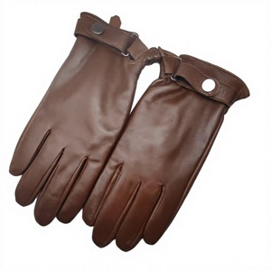 Gants de ski pour homme en cuir véritable de peau de mouton, compatibles écran tactile, chauds, épais, longueur opéra, résistants au froid, détection de la chaleur, personnalisables - Product Image 2