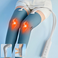Masseur de jambes et de mollets sans fil OEM à compression d'air à 3 niveaux, chauffage multi-températures (45-65), design portable, 20 minutes de massage des jambes