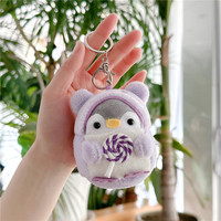 Nouvelle variante Poupée pingouin crème glacée, petit pendentif, populaire sur internet, jouet en peluche extra-doux en fibre de polyester à saisir