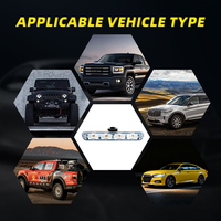 Nouveaux accessoires de voiture, éclairage de calandre de voiture étanche avec télécommande sans fil pour SUV, camionnette, éclairage de jour à LED
