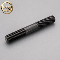 Durable Carbon Steel Stud Bolt CNC Threaded Double End Stud Black Oxide Custom Length