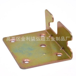 Charnières de lit en fer plaqué, durables, supports d'angle pour meubles de maison, pièces de fixation - Product Image 2