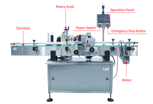 Machine d'étiquetage automatique pour bouteilles rondes et carrées, 1/2/3 côtés - Product Image 6