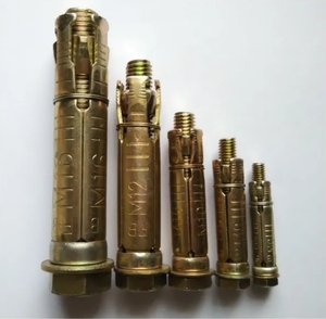 Boulons d'ancrage en <span class=keywords><strong>acier</strong></span> au carbone galvanisé argenté robustes en gros, boulons d'expansion à trois ou quatre éléments, diamètre 12 mm, norme GB - Product Image 2
