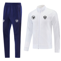 Chaqueta de Fútbol para Hombre, Personalizada con Logotipo, Impresión por Transferencia de Calor, Transpirable, de Secado Rápido, 100% Poliéster, Diseño Moderno, para Entrenamiento