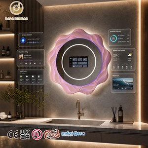 <span class=keywords><strong>Miroir</strong></span> de salle de bain mural <span class=keywords><strong>avec</strong></span> écran tactile, analyseur de peau irrégulier, éclairage LED AI de 4 mm, et télévision intégrée - Product Image 1