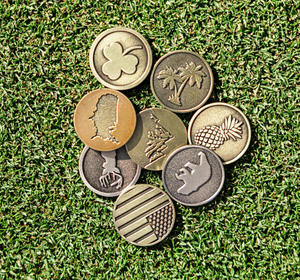 Neues Luxus Golf Club Marker Bulk Ball Zubehör mit Hervorhebung Buntes Metall Langlebiges Eisen Divot Tool Bag Tag Zink legierung - Product Image 2
