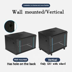 Armoire réseau verticale sur pied en acier SPCC de haute qualité <span class=keywords><strong>19</strong></span> <span class=keywords><strong>pouces</strong></span>, <span class=keywords><strong>coffret</strong></span> de distribution pour serveur <span class=keywords><strong>9U</strong></span> - Product Image 2
