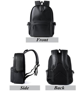 Borsa da Palestra alla Moda, Zaino per Laptop in Vera Pelle, Grande Capacità 15.6 Pollici, Chiusura con Cerniera, Borsa da Viaggio dal Design Trendy - Product Image 5