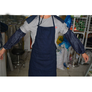 The Sleeveless Denim <b>Apron</b> 65*100cm Dustproof Oil Resistant <b>Work</b> <b>Apron</b> - Product Image 1